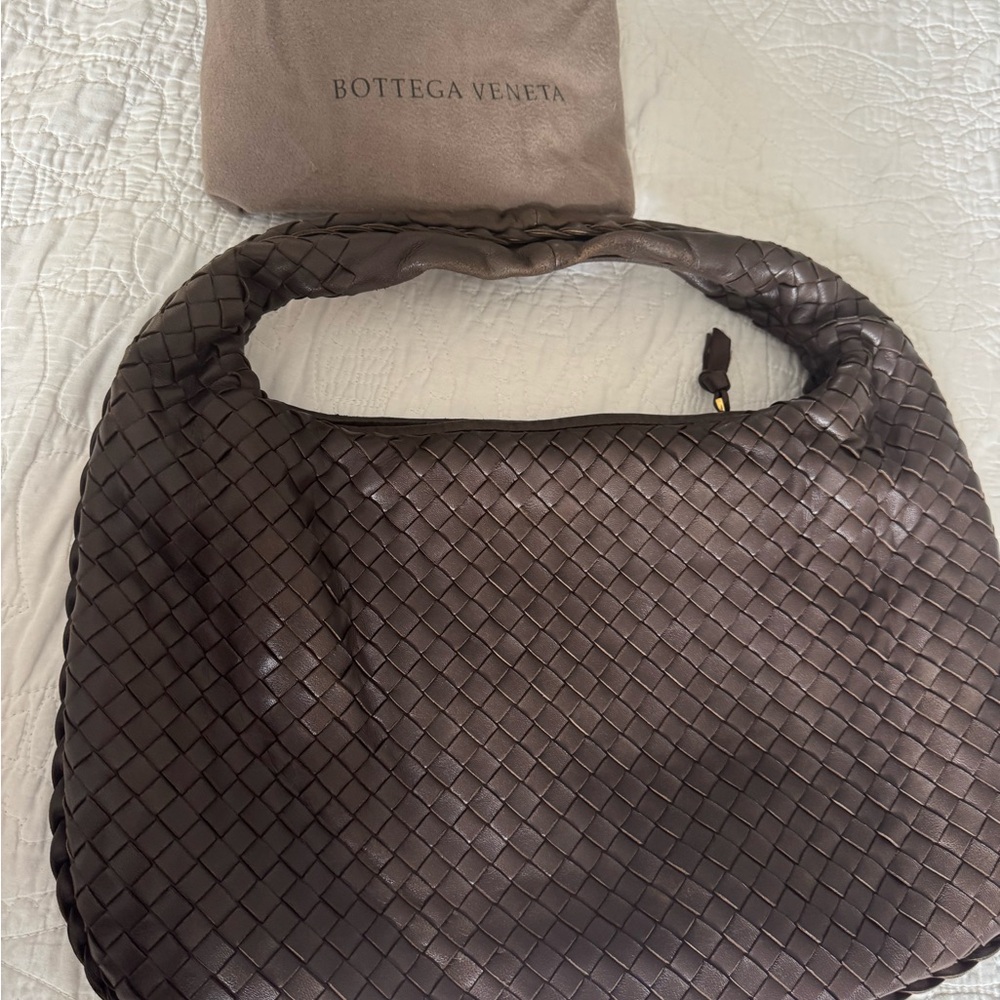 Bottega Veneta Dark Brown Intrecciato Hobo Bag - Picture 3 of 15